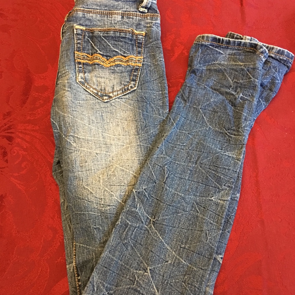Black Crystal Ripped Jeans. - Picture 3 of 5